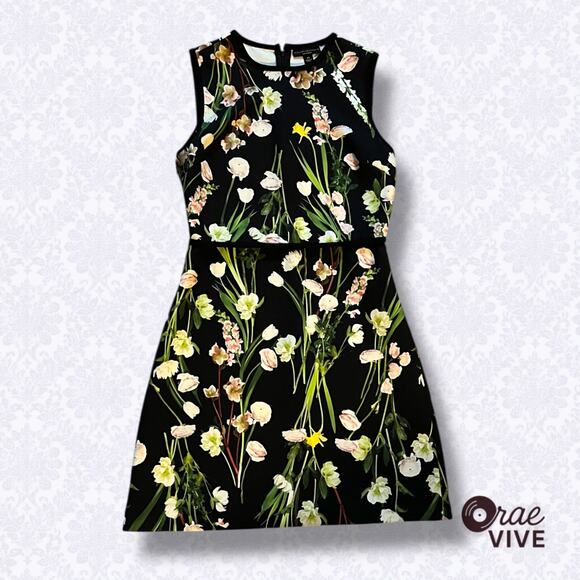 Victoria Beckham for Target Dresses & Skirts - Victoria Beckham for Target Black Floral Sleeveless Cocktail Dress XS
